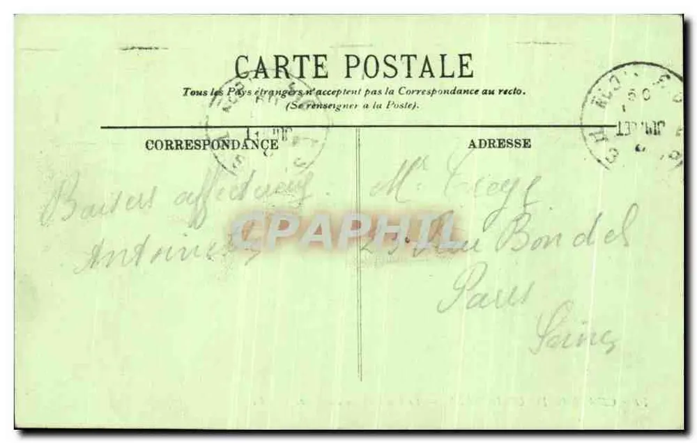 Castelo de Chantilly — O Castelo visto do Parque — LL. - Verso