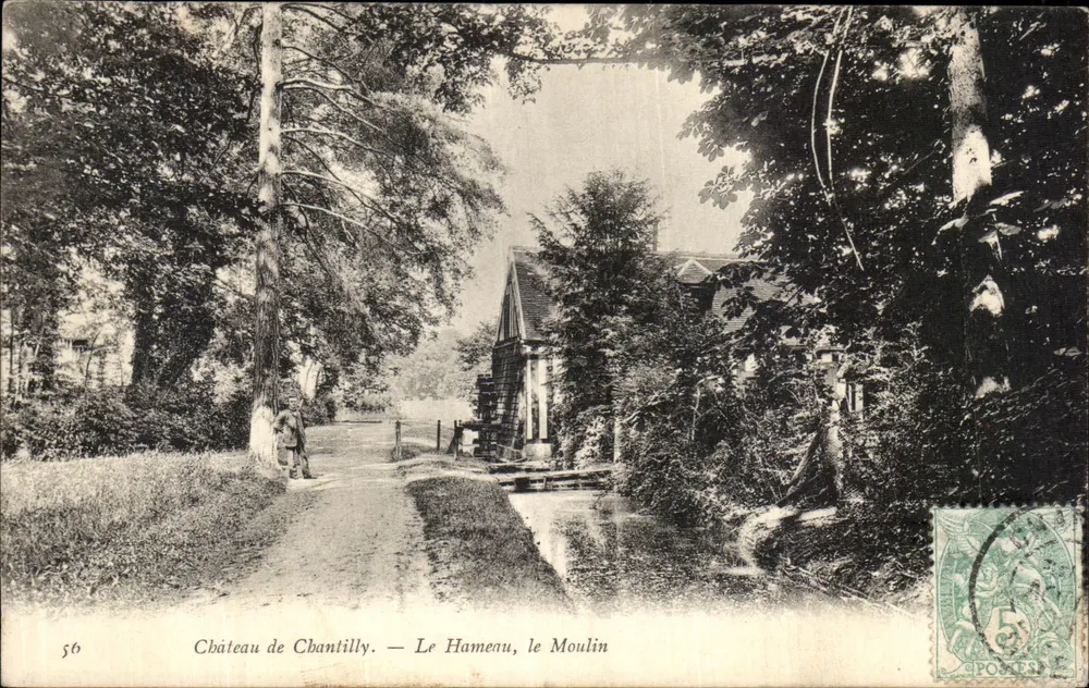 Schloss Chantilly — Das Dorf, das Mühle - Vorderseite