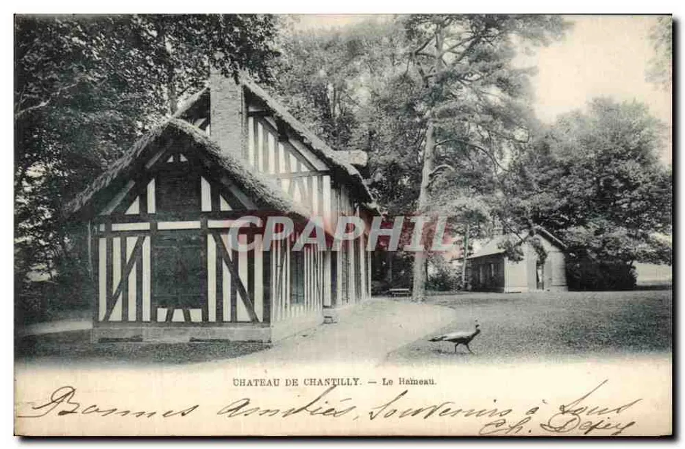 Castelo de Chantilly — O Haimeau — Raphael Tuck & Fils Ltd. - Frente