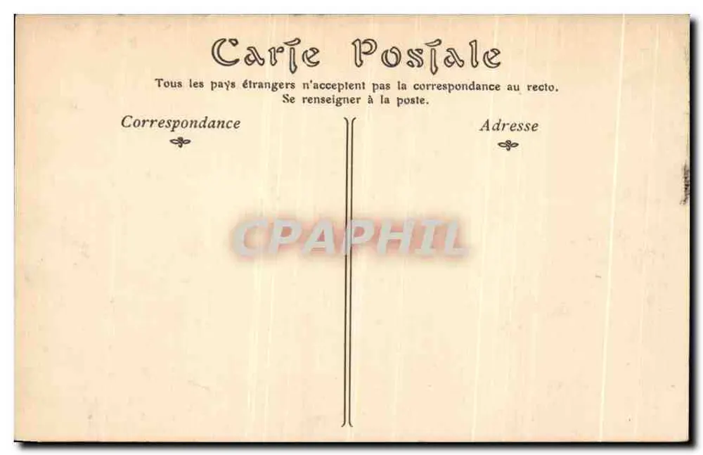 Castelo de CHANTILLY — A Biblioteca — ND Fot - Verso