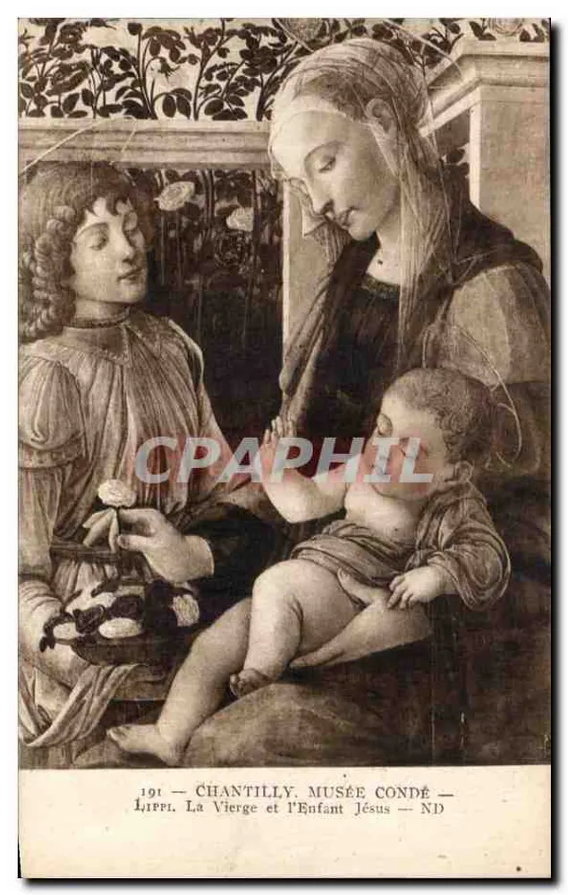 Die Jungfrau und das Kind Jesus — Lippi — Musée Condé — n°191 - Vorderseite