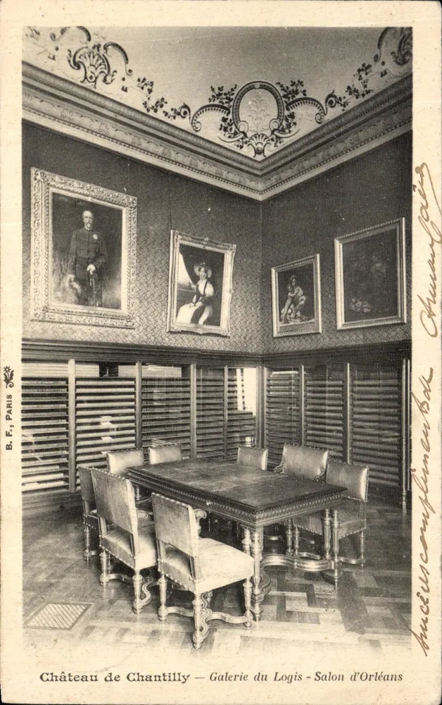 Château de Chantilly — Galerie des Logis — Salon d'Orléans — B.F., Paris - Vorderseite
