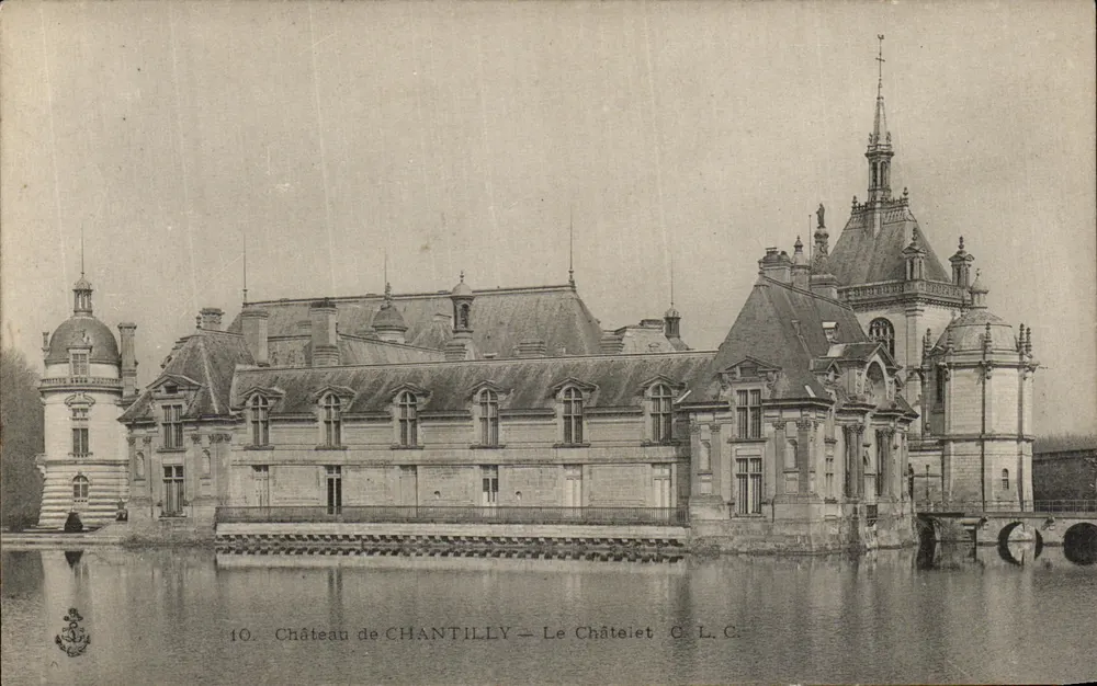 Castelo de Chantilly — O Châtelet — C.L.C. — n°10 - Frente