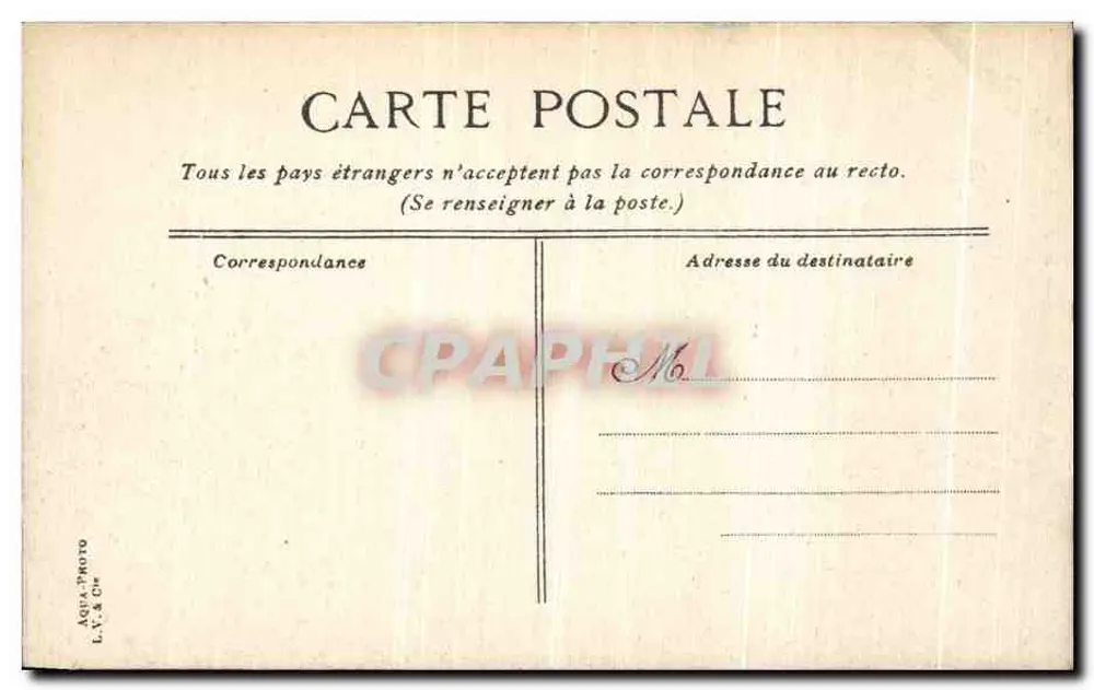 Chantilly — O Castelo lado N. N. — G. Chanilly, Imp. Damblly - Verso