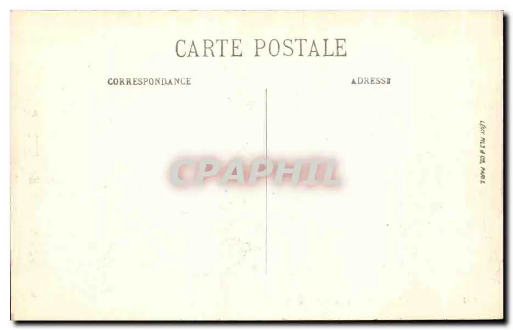 Chantilly — Entrada do Castelo — LL. n° 167 - Verso