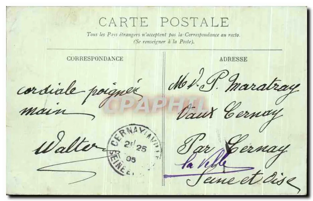 Castelo de Chantilly — A Fachada Nordeste — LL. — N°8 - Verso