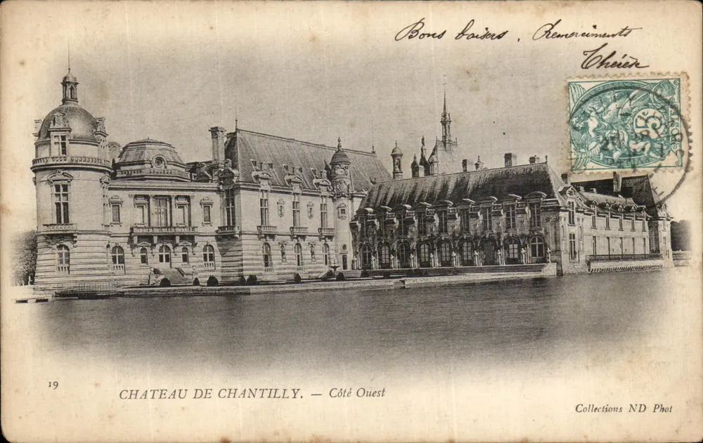 Zamek w Chantilly — Strona zachodnia — kolekcja ND Phot - Awers