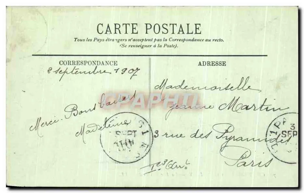 Castelo de Chantilly — A Facha Oeste — LL. - Verso