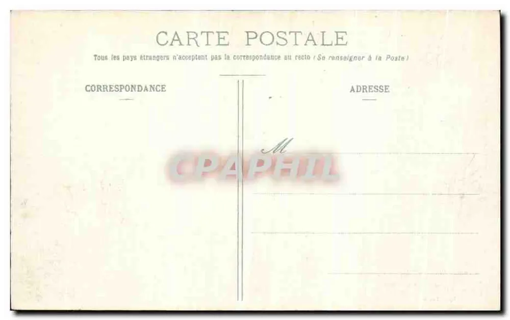 Forêt de Chantilly — Ansicht des Schlosses der Königin Blanc — Imp. Dambly - Rückseite