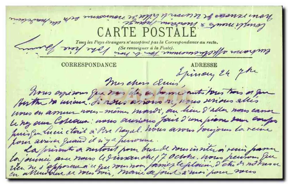 Castelo de Chantilly — O Parterre — LL. n°40 - Verso