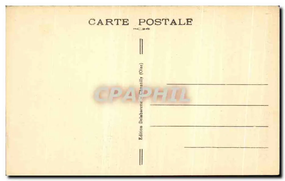 Castelo de Chantilly — Lado Nordeste — Edição Delabarette (Disc) n°48 - Verso