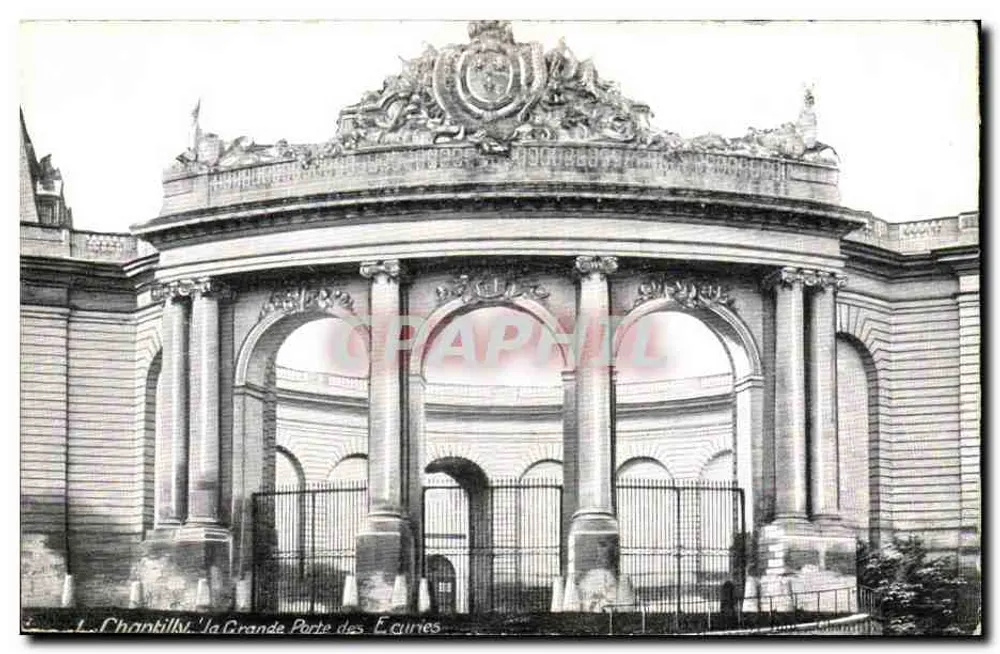 Chantilly - A Grande Porta das Écuries — editor L.V. & Cie - Frente