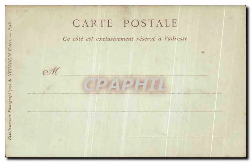 Castelo de Chantilly — Lado Oeste — Collections ND Phot - Verso