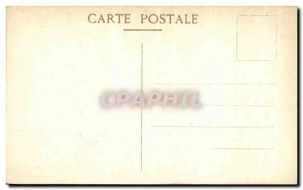 Chantilly — Le Château — Cliché de la Compagnie Aérienne Française - Verso