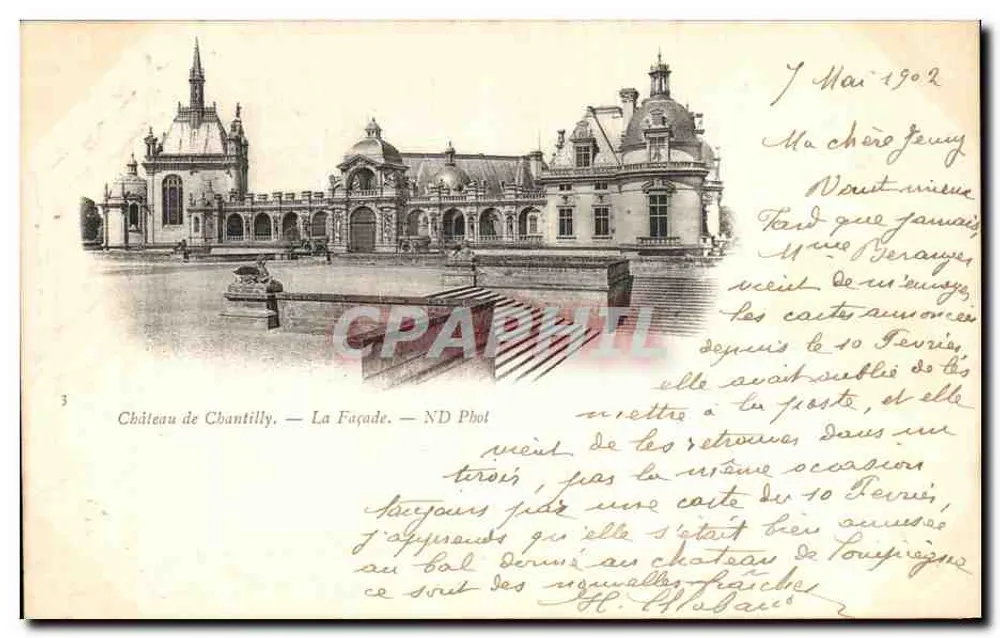 Castelo de Chantilly — A Facha — ND Fot - Frente