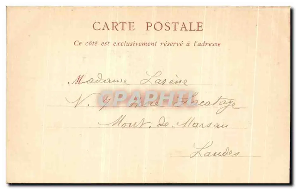 Castelo de Chantilly — A Facha — ND Fot - Verso