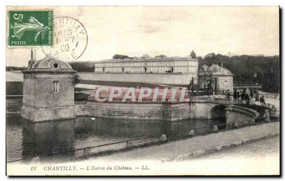 Chantilly — A Entrada do Castelo — LL. n°12 - Frente