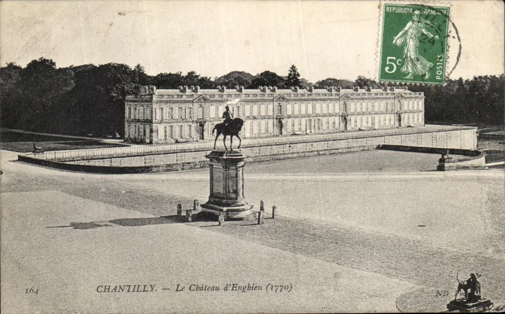 Chantilly — O Castelo de Enghien (1770) — Editor não identificado, n° 164 - Frente