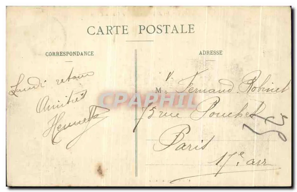 Bagnolles-de-l'Orne - Le Roc au Chien — E. Parannis, Laigle, n° 67 - Rückseite
