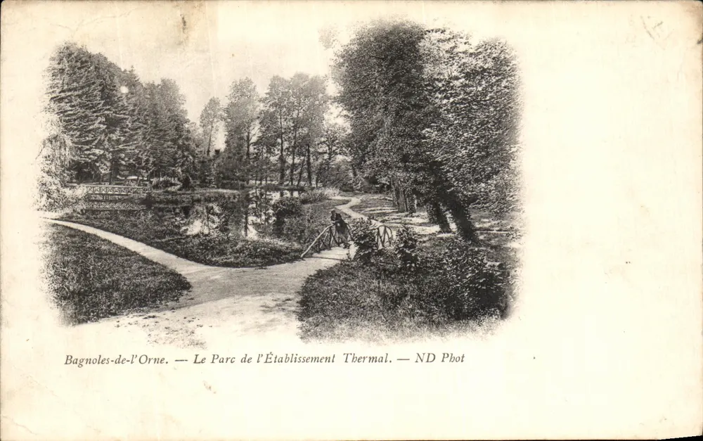 Bagnoles-de-l'Orne — Der Park des Thermalbades — ND Phot - Vorderseite