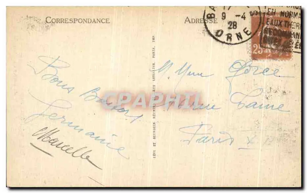 Bagnoles-de-l'Orne — Ansicht von Rocher au Chien — LL - Rückseite