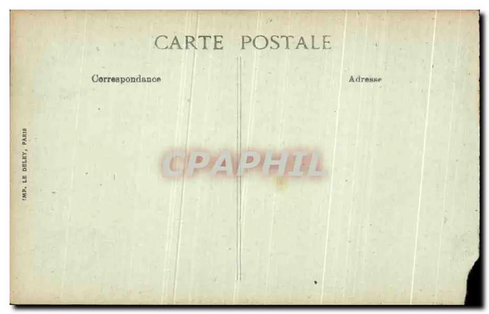 Bagnolles-de-l'Orne — Das Thermalhotel, Ansicht von den Felsen — Imp. Le Deley, Paris - Rückseite