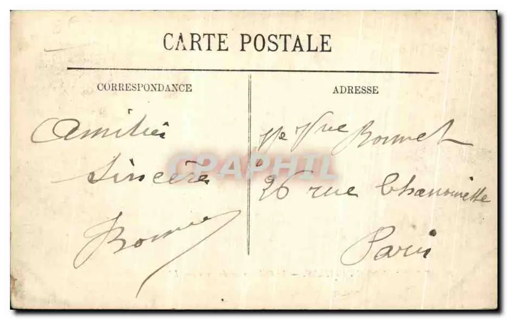 Castelo de Chantilly — O Castelo visto do Parque — LL. - Verso