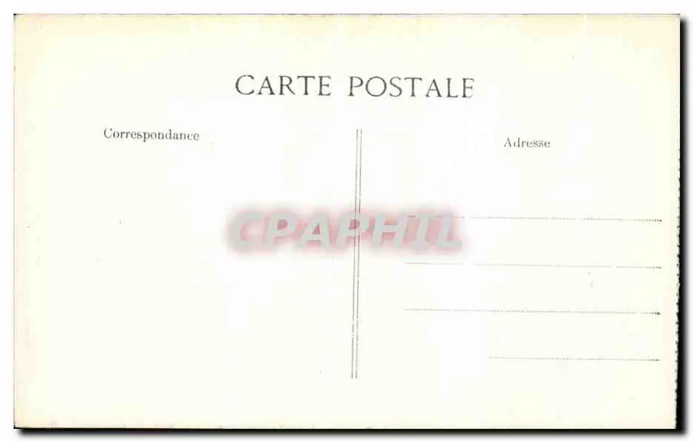 Castelo de CHANTILLY — A Grade de Honra - Verso
