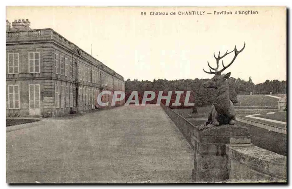 Castillo de Chantilly — Pavillon d'Enghlen — A. Roundier, Vers Neufs - Anverso