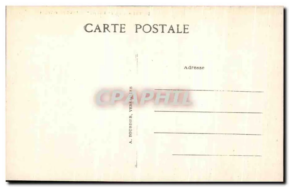 Castillo de Chantilly — Pavillon d'Enghlen — A. Roundier, Vers Neufs - Reverso