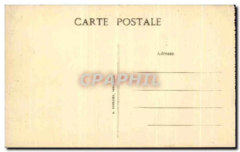 Parque de Chantilly — Entrada da Casa de Sylvie — A. BOURDIN, VERAILLES - Verso