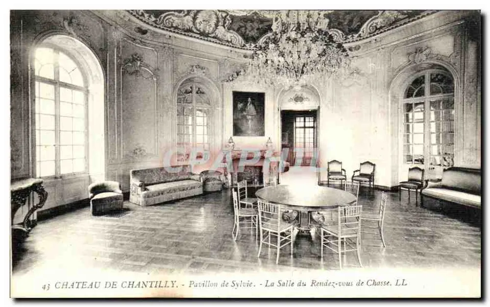 Schloss Chantilly - Pavillon von Sylvie - Der Raum des Jagdtermins, LL - Vorderseite