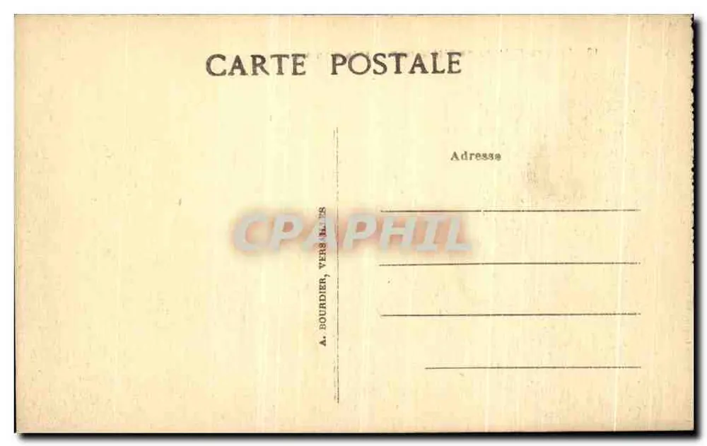 Parque do Castelo de Chantilly — A Ilha do Amor — A. Bourdier, Versailles, n°101 - Verso
