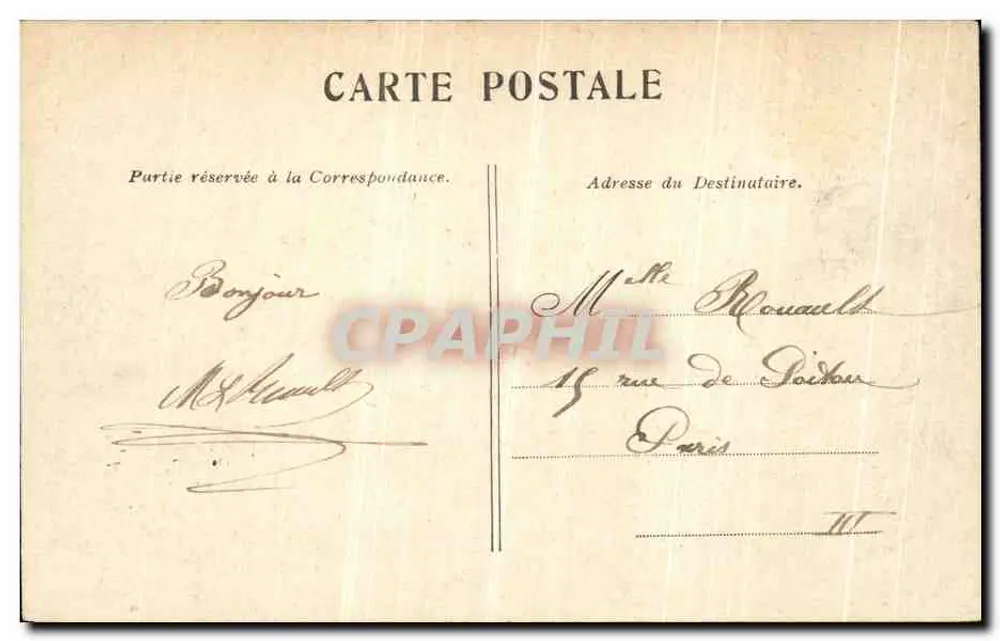 Chantilly — O Castelo — Editor não visível, número de série ilegível - Verso
