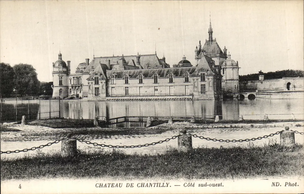Castelo de Chantilly — Lado sudoeste — ND. Fot. - Frente