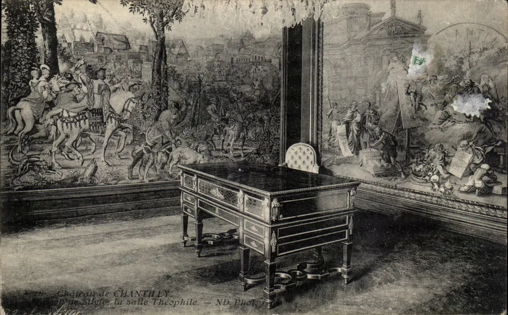 Castelo de Chantilly — a sala Théophile — ND. Fot. - Frente