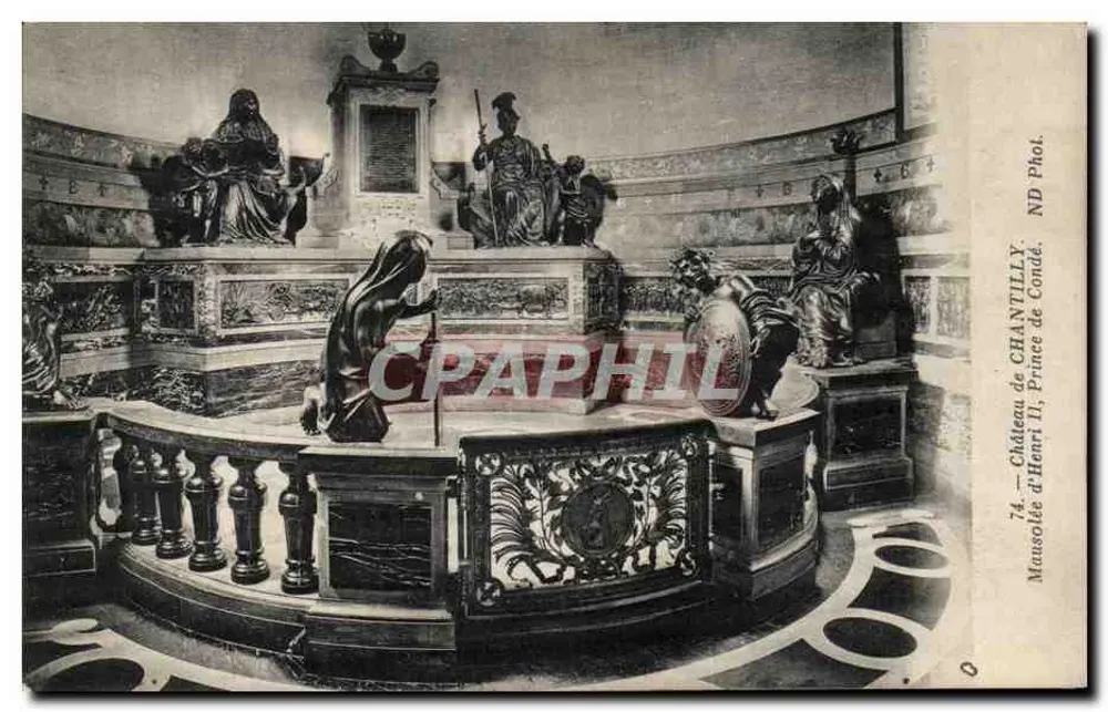 Château de Chantilly — Mausolée d'Henri II, Prince de Condé — ND Phot. - Vorderseite