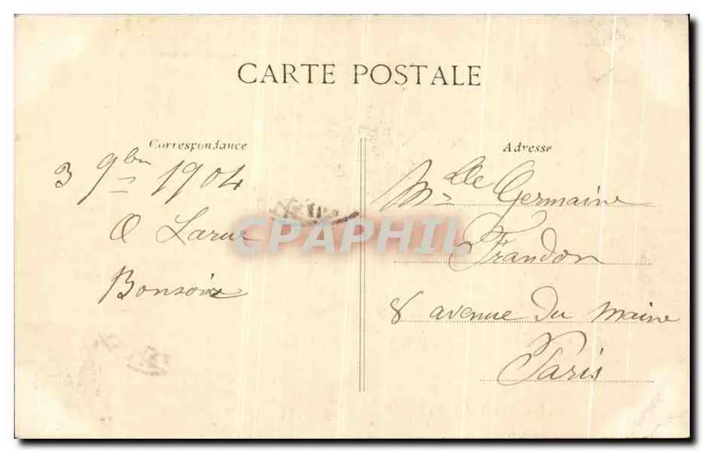 Castelo de Chantilly — Mausoléu dos Condé — C.L.C. n°26 - Verso