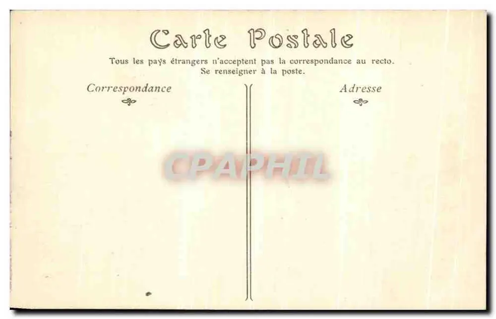 Castelo de CHANTILLY — Lado Sudoeste — ND. Fot. - Verso
