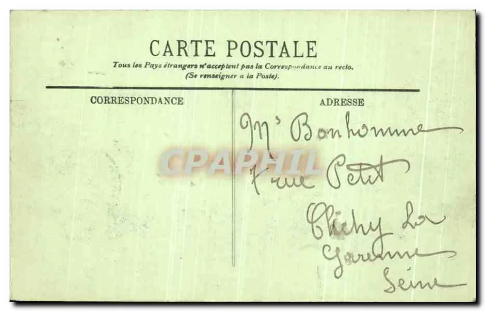 Chantilly — O Castelo — A Ilha do Amor — editor desconhecido, n° 138 - Verso
