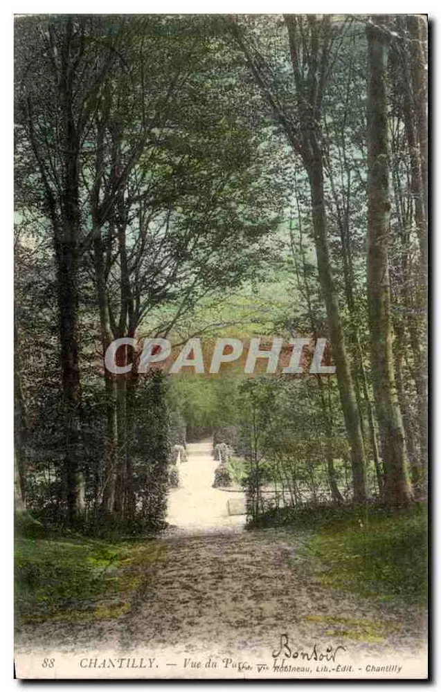 Chantilly — Vista do Parque — Bondeau, Lib. - Ed. - Chantilly - Frente