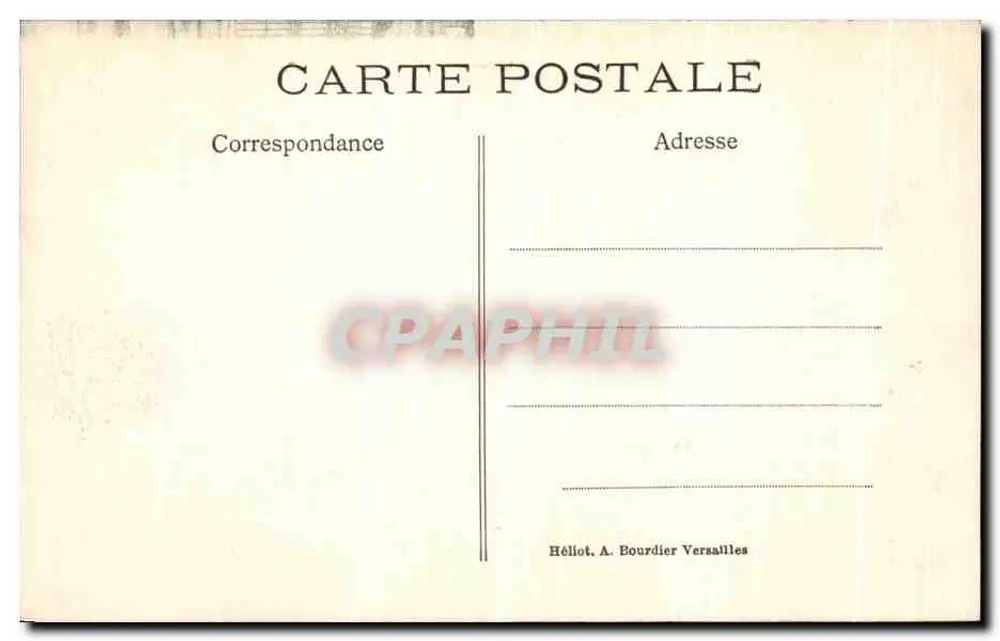 Castelo de Chantilly — Porta monumental — Hélliot, A. Bourdier, Versailles - Verso