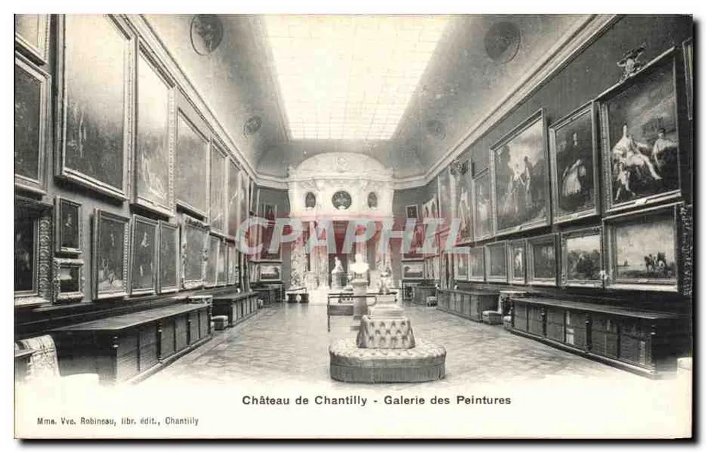 Schloss Chantilly - Galerie der Gemälde — Mme. Vve. Robineau, Buchhändlerin, Chantilly - Vorderseite