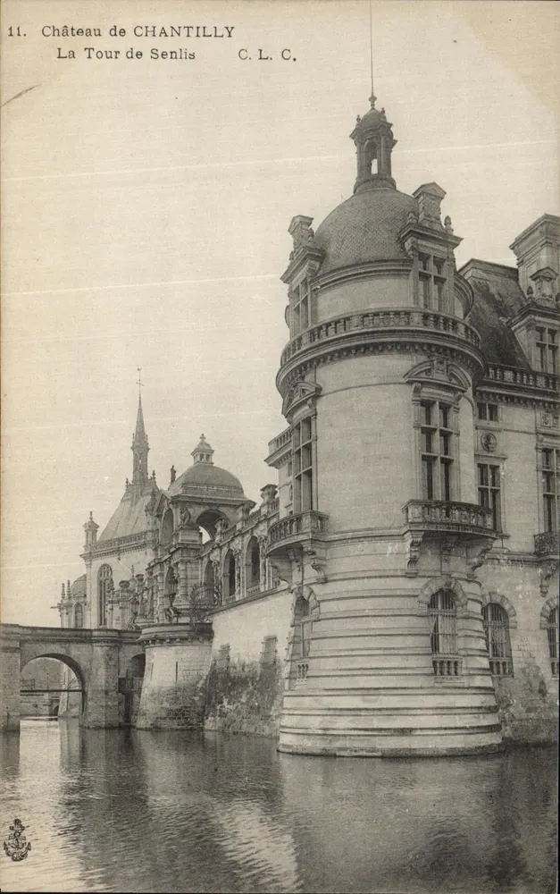 Castillo de CHANTILLY — La Tour de Senlis — C.L.C. - Anverso