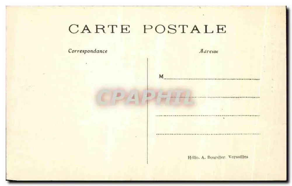 Castelo de Chantilly — A Capela — editor Héllo. A. Bourdier, Versailles - Verso
