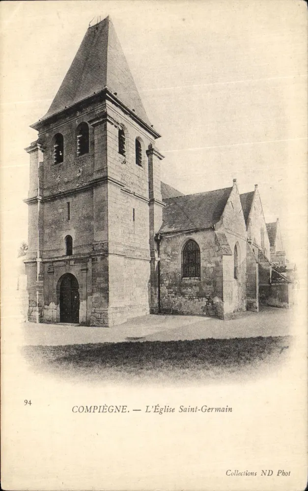 Compiègne — Kościół św. Germaina — Zbiory ND Phot - Awers