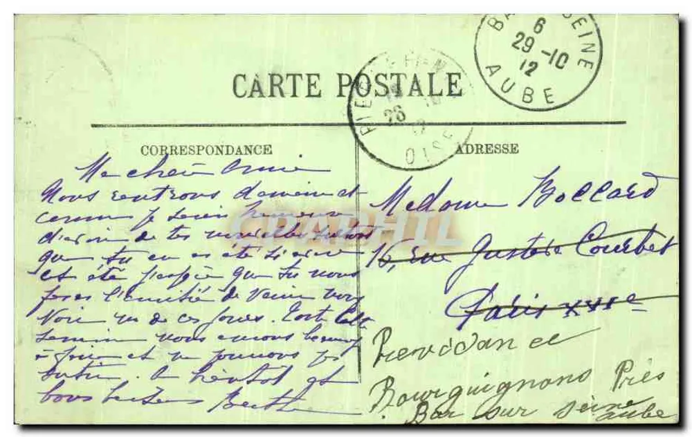 Compiègne — O Castelo — A Fachada — Lado do Parque — LL - Verso