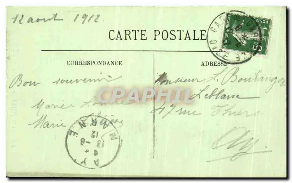 Compiègne — A Torre da Cidade — LL - Verso
