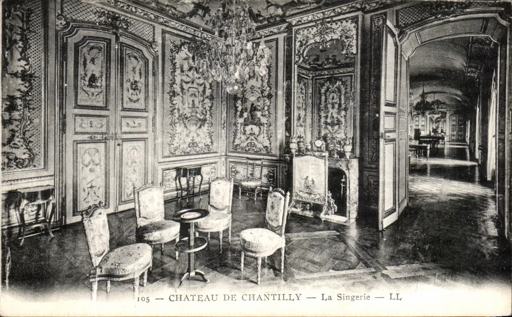 Castelo de Chantilly — A Singerie — LL - Frente