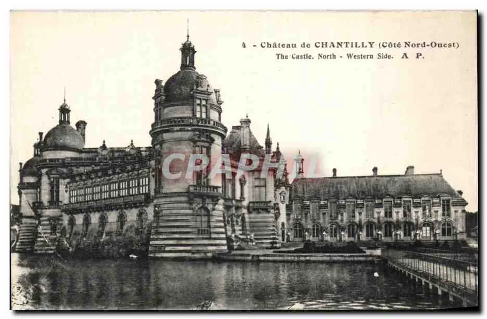 Castelo de Chantilly — Lado Noroeste — A.P. - Frente